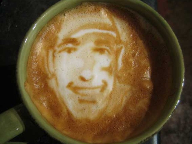 Matt Lauer Latte Art